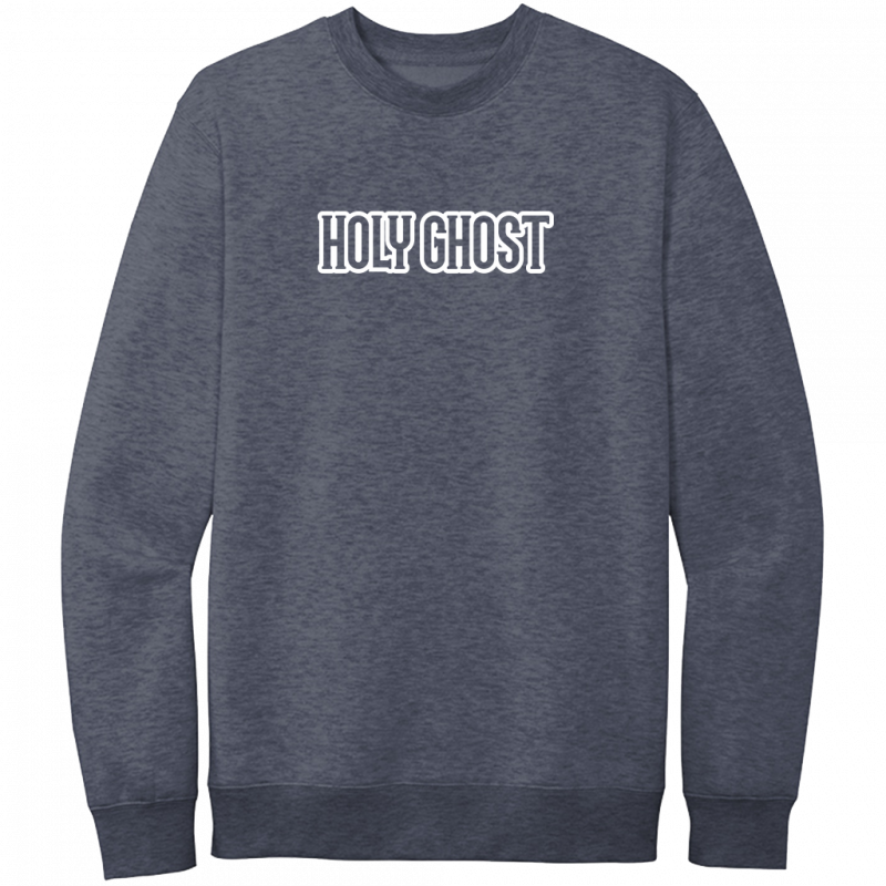 Holy Ghost White Design Crewneck Sweatshirt