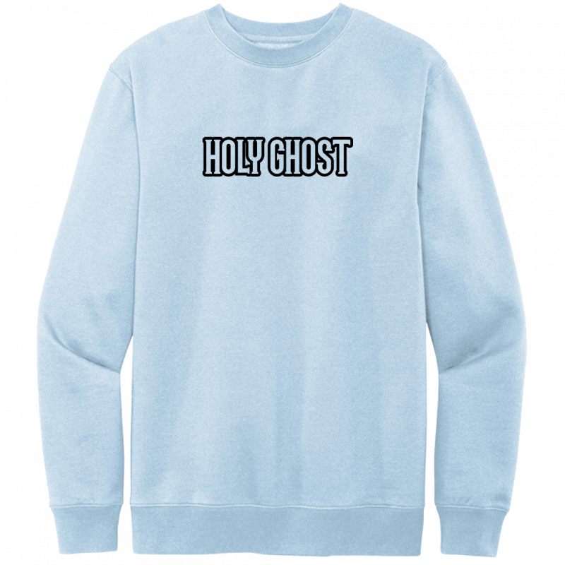 Holy Ghost Black Design Crewneck Sweatshirt