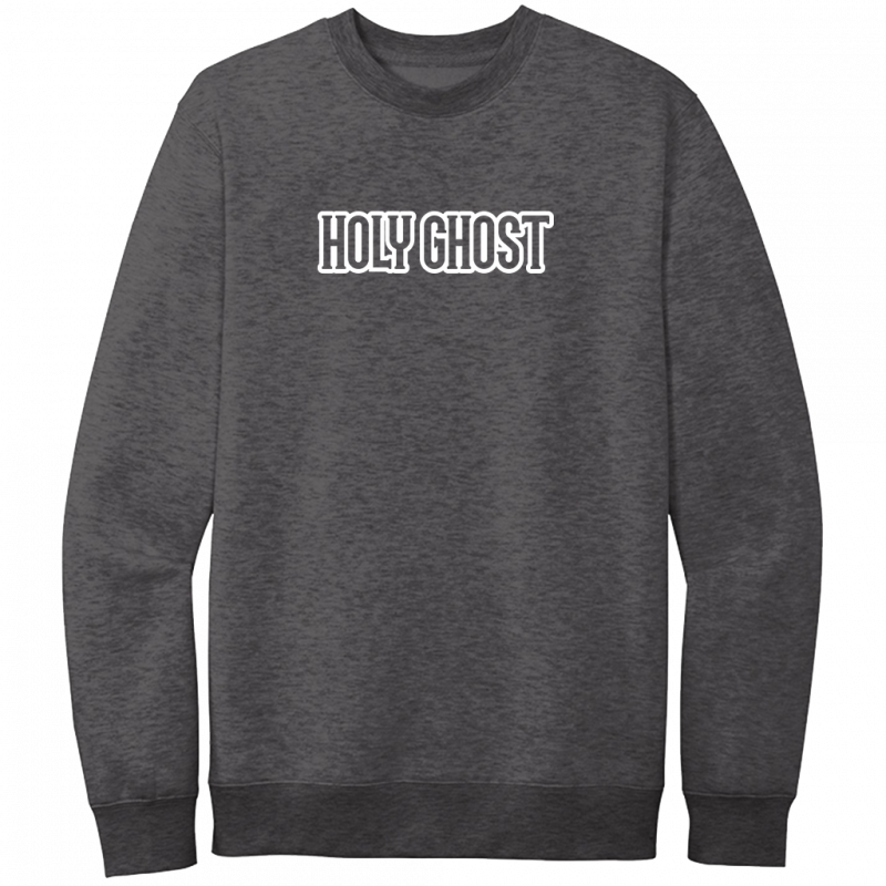 Holy Ghost White Design Crewneck Sweatshirt