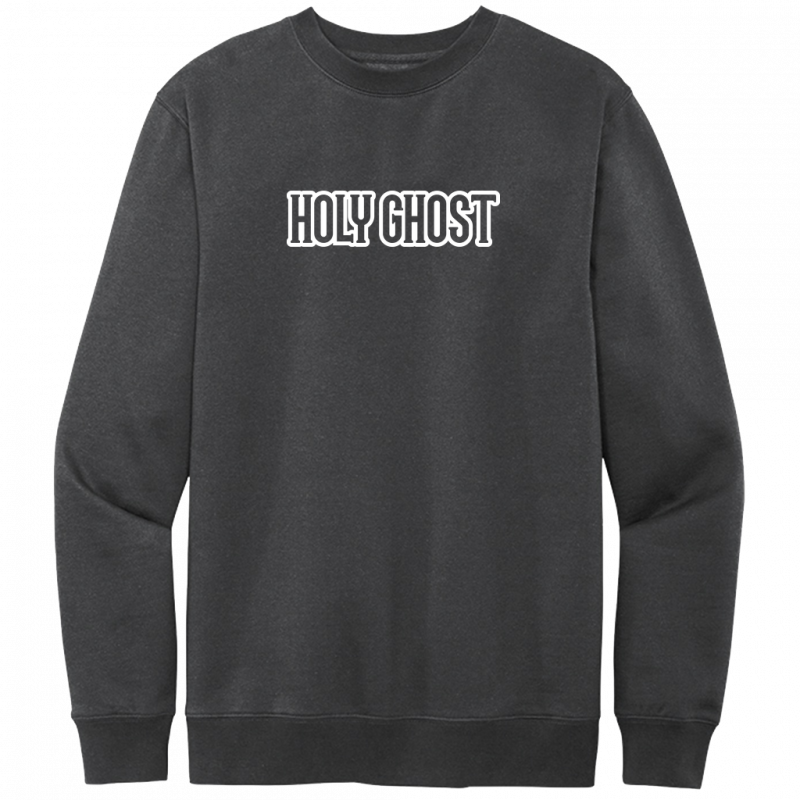 Holy Ghost White Design Crewneck Sweatshirt