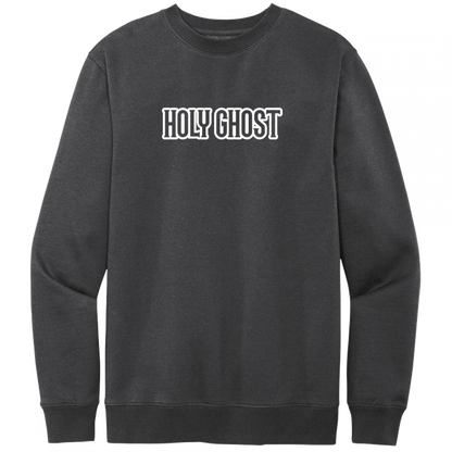 Holy Ghost White Design Crewneck Sweatshirt