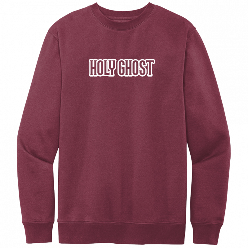 Holy Ghost White Design Crewneck Sweatshirt