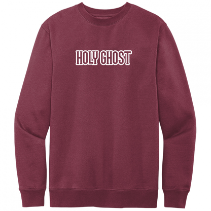 Holy Ghost White Design Crewneck Sweatshirt