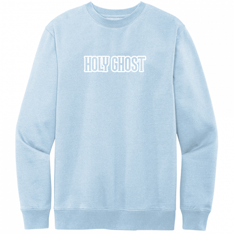 Holy Ghost White Design Crewneck Sweatshirt