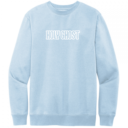 Holy Ghost White Design Crewneck Sweatshirt