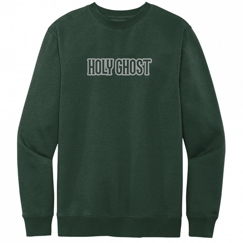 Holy Ghost Gray Design Crewneck Sweatshirt