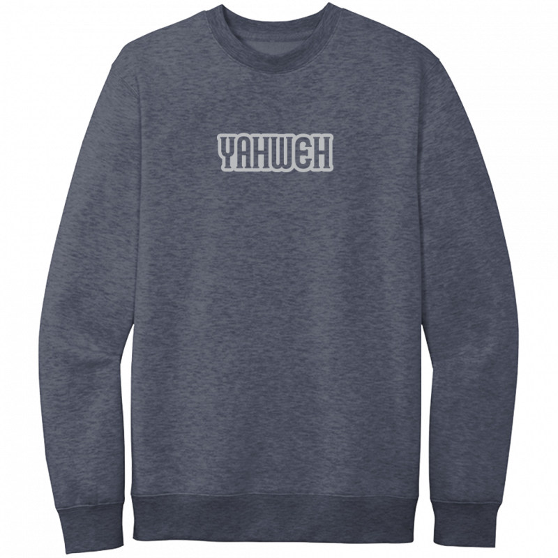 Yahweh Gray Design Crewneck Sweatshirt