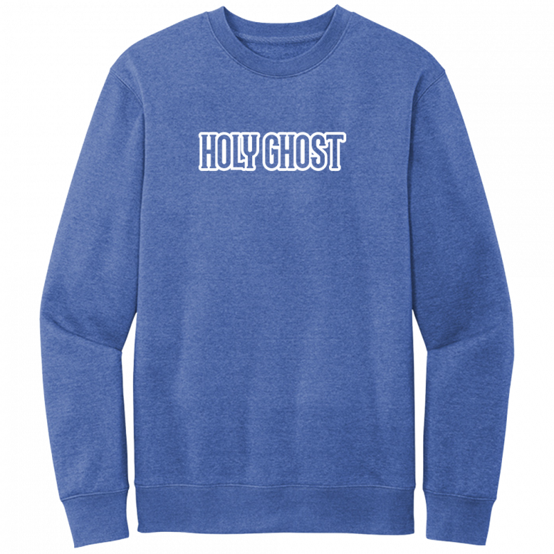 Holy Ghost White Design Crewneck Sweatshirt