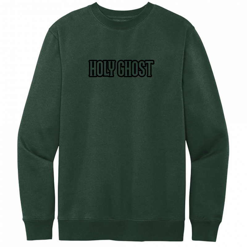 Holy Ghost Black Design Crewneck Sweatshirt