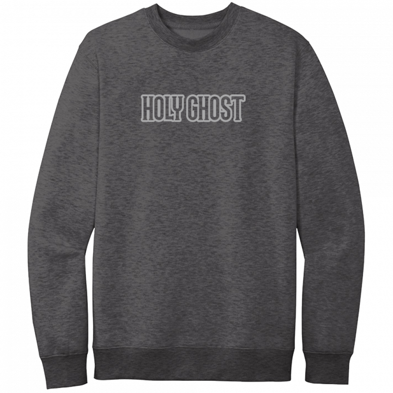 Holy Ghost Gray Design Crewneck Sweatshirt