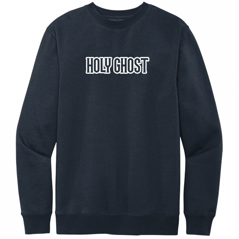 Holy Ghost White Design Crewneck Sweatshirt