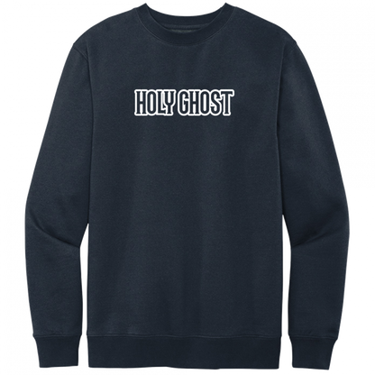 Holy Ghost White Design Crewneck Sweatshirt