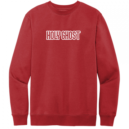 Holy Ghost White Design Crewneck Sweatshirt