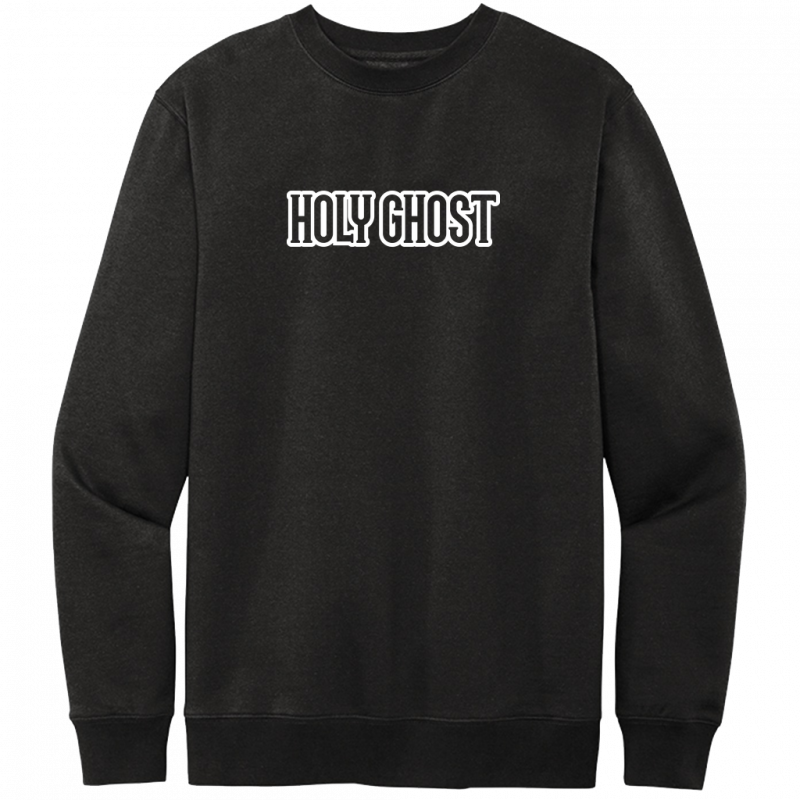 Holy Ghost White Design Crewneck Sweatshirt