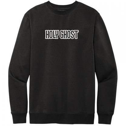 Holy Ghost White Design Crewneck Sweatshirt