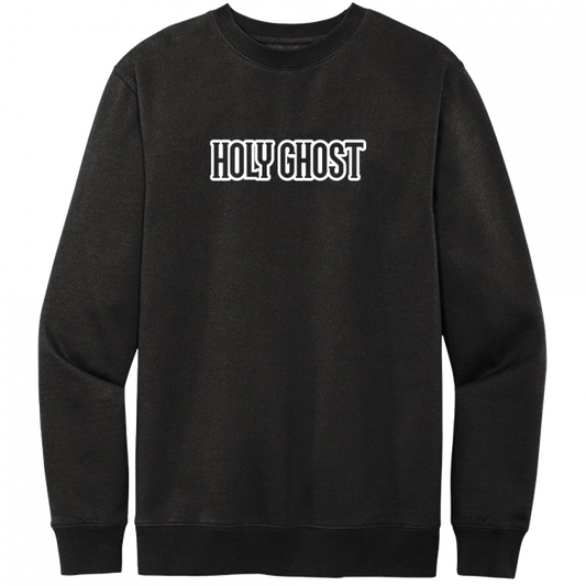 Holy Ghost White Design Crewneck Sweatshirt