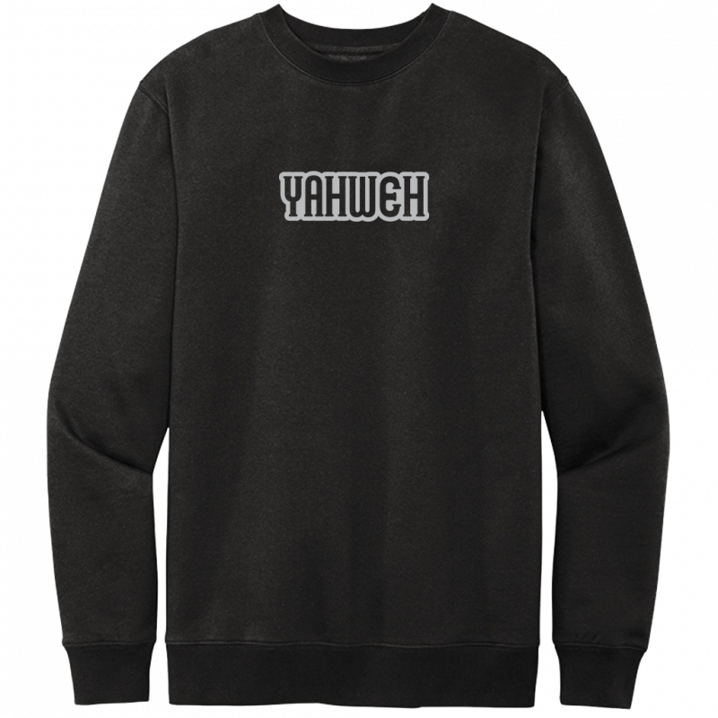 Yahweh Gray Design Crewneck Sweatshirt