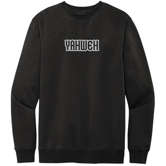 Yahweh Gray Design Crewneck Sweatshirt