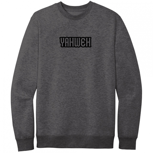 Yahweh Black Design Crewneck Sweatshirt