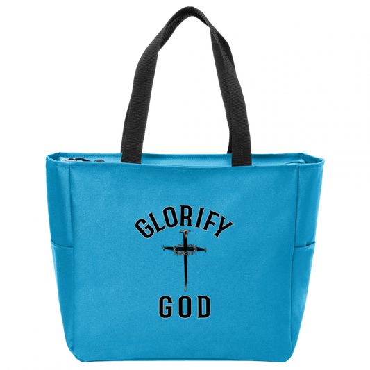 Glorify God  Essential Zip Tote Bag