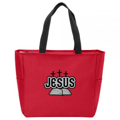 Jesus Bible Essential Zip Tote