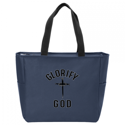 Glorify God  Essential Zip Tote