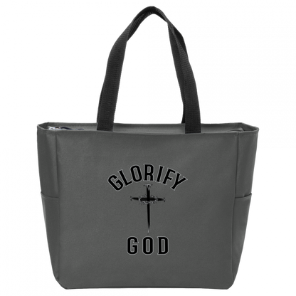 Glorify God  Essential Zip Tote